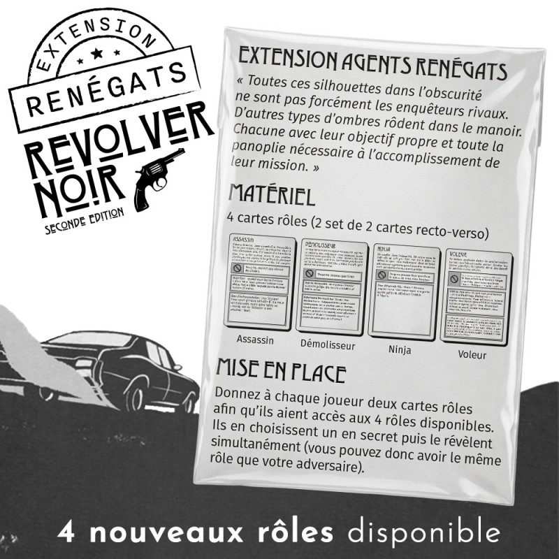 Boite de Revolver Noir - Agents Renégats