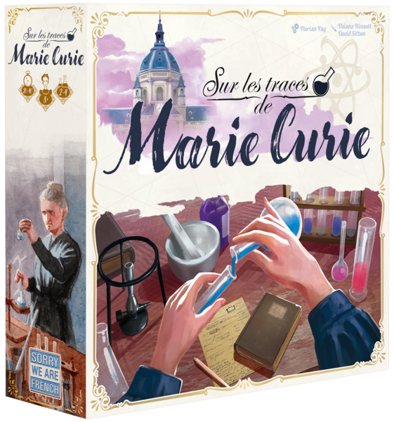 Boite de Sur les traces de Marie Curie