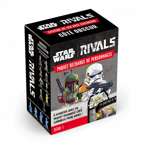 Boite de Star Wars Rivals Série 1 - Paquet recharge de personnages - Côté Obscur