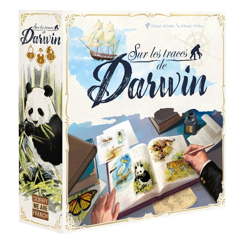 Boite de Sur les Traces de Darwin - Nommé pour l'As d'Or 2024 - Nommé pour le Spiel des Jahres 2024