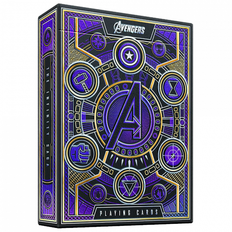 Boite de Jeu de 54 cartes - Theory11 - Avengers (Violet)