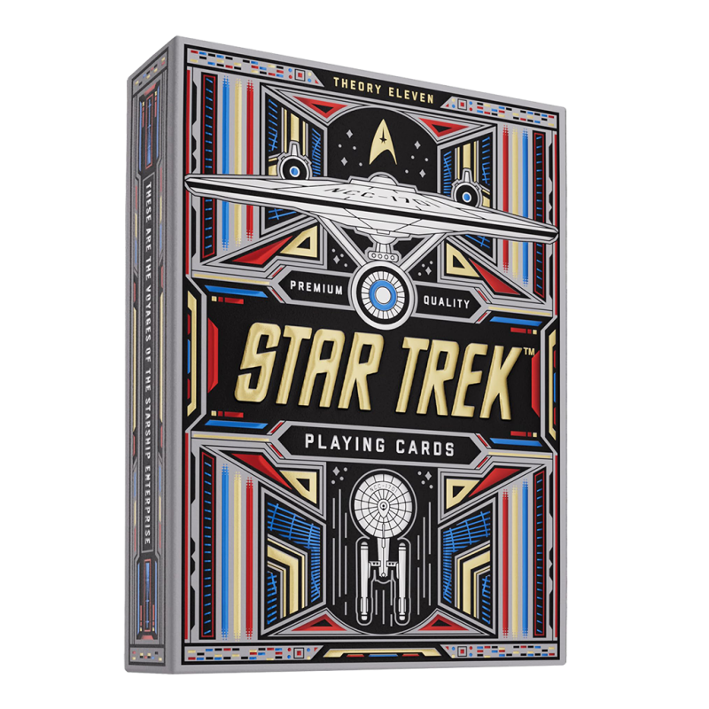 Boite de Jeu de 54 cartes - Theory11 - Star Trek (Blanc)