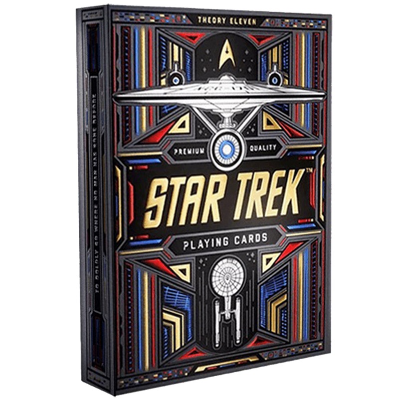 Boite de Jeu de 54 cartes - Theory11 - Star Trek (Noir)