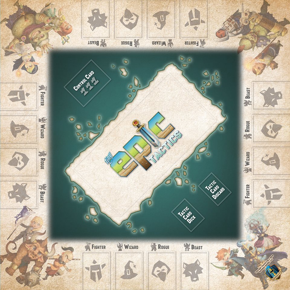 Boite de Tiny Epic Tactics - Tapis de jeu