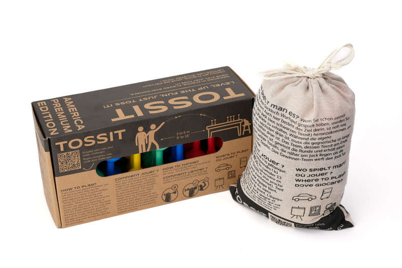 Boite de Tossit - Pack Famille : Rouge, Cyan, Bleu & Jaune