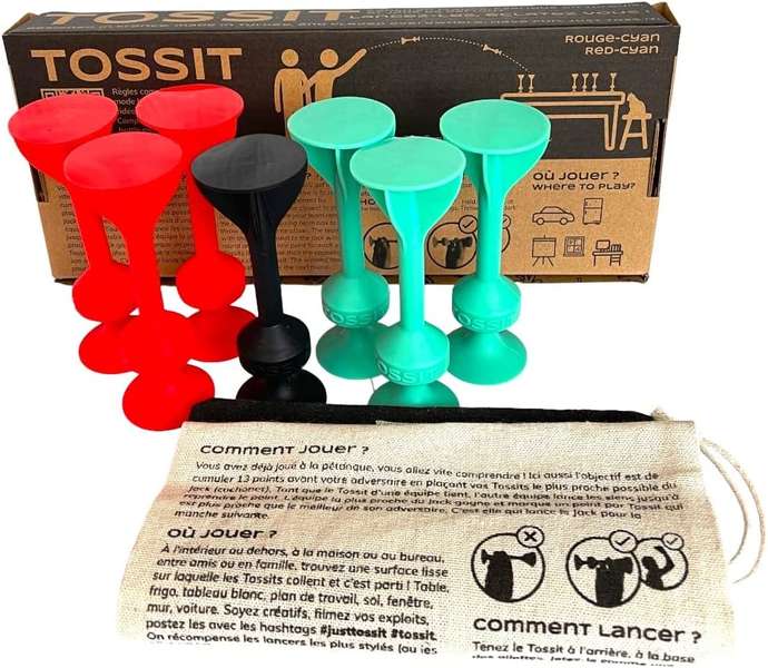 Boite de Tossit - Rouge & Cyan