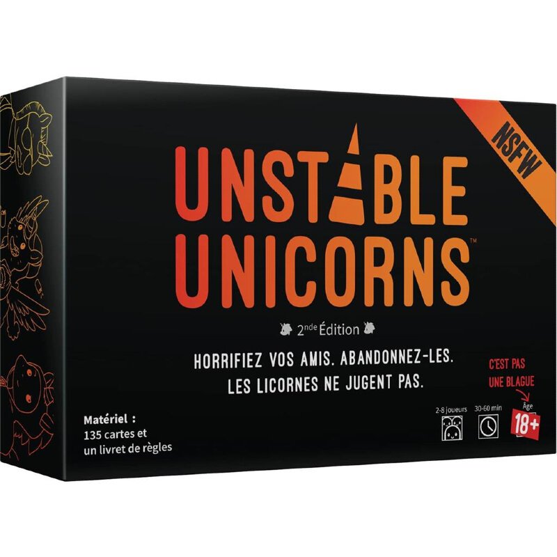 Boite de Unstable Unicorns : NSFW