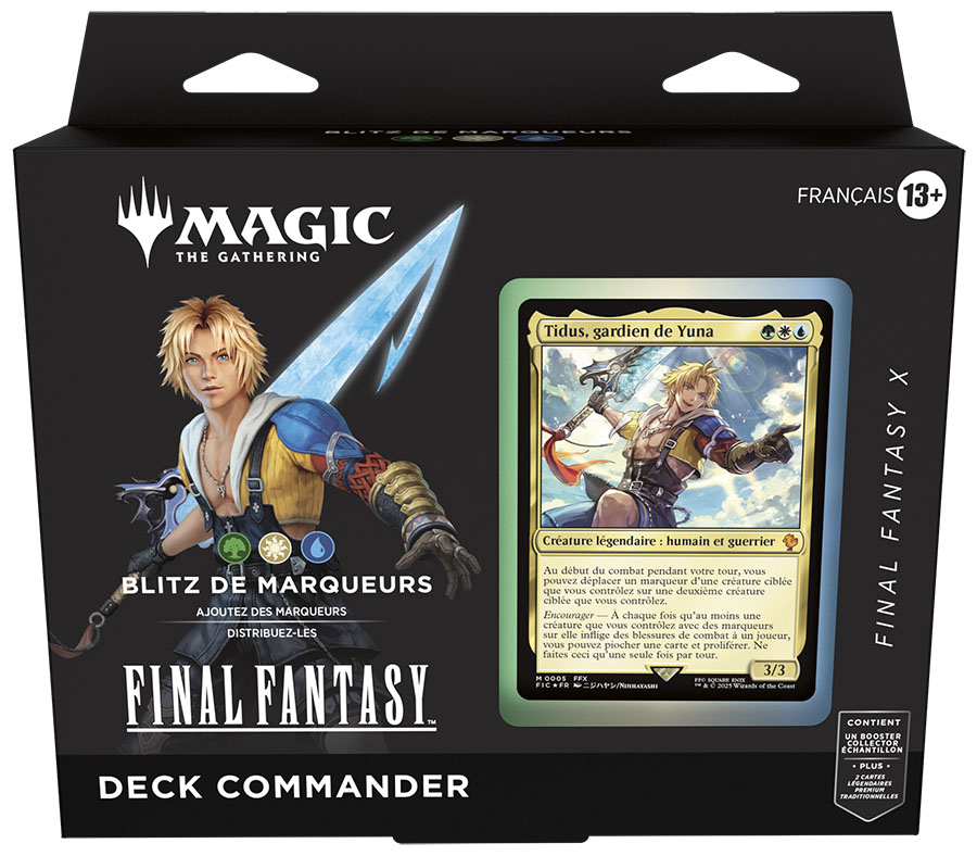 Boite de Deck Commander Magic: The Gathering - FIN : Final Fantasy - Blitz de marqueurs