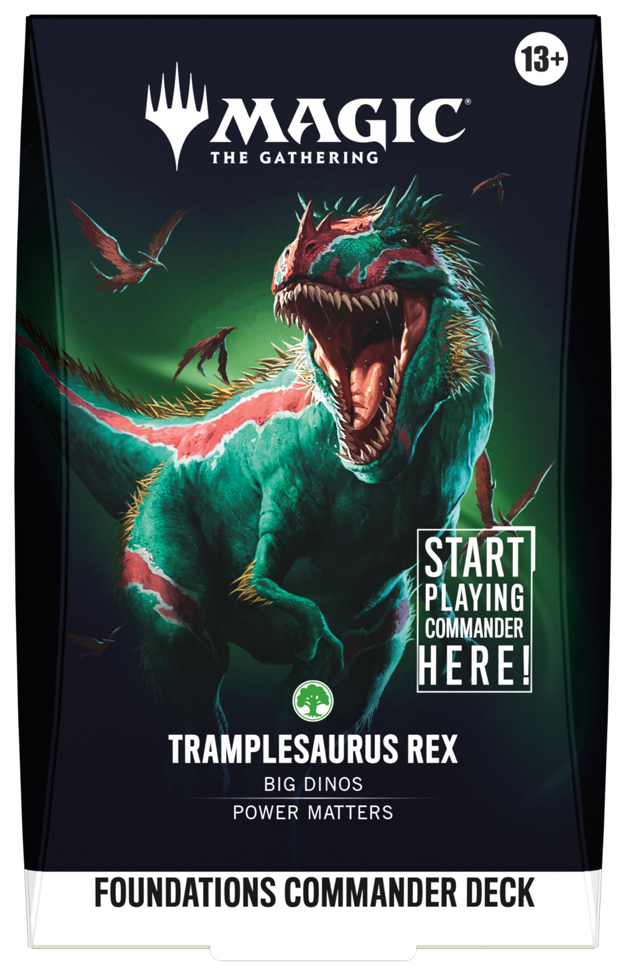 Boite de Deck Commander Fondations Magic: The Gathering - FRA : Réalité fracturée - Piétinosaure