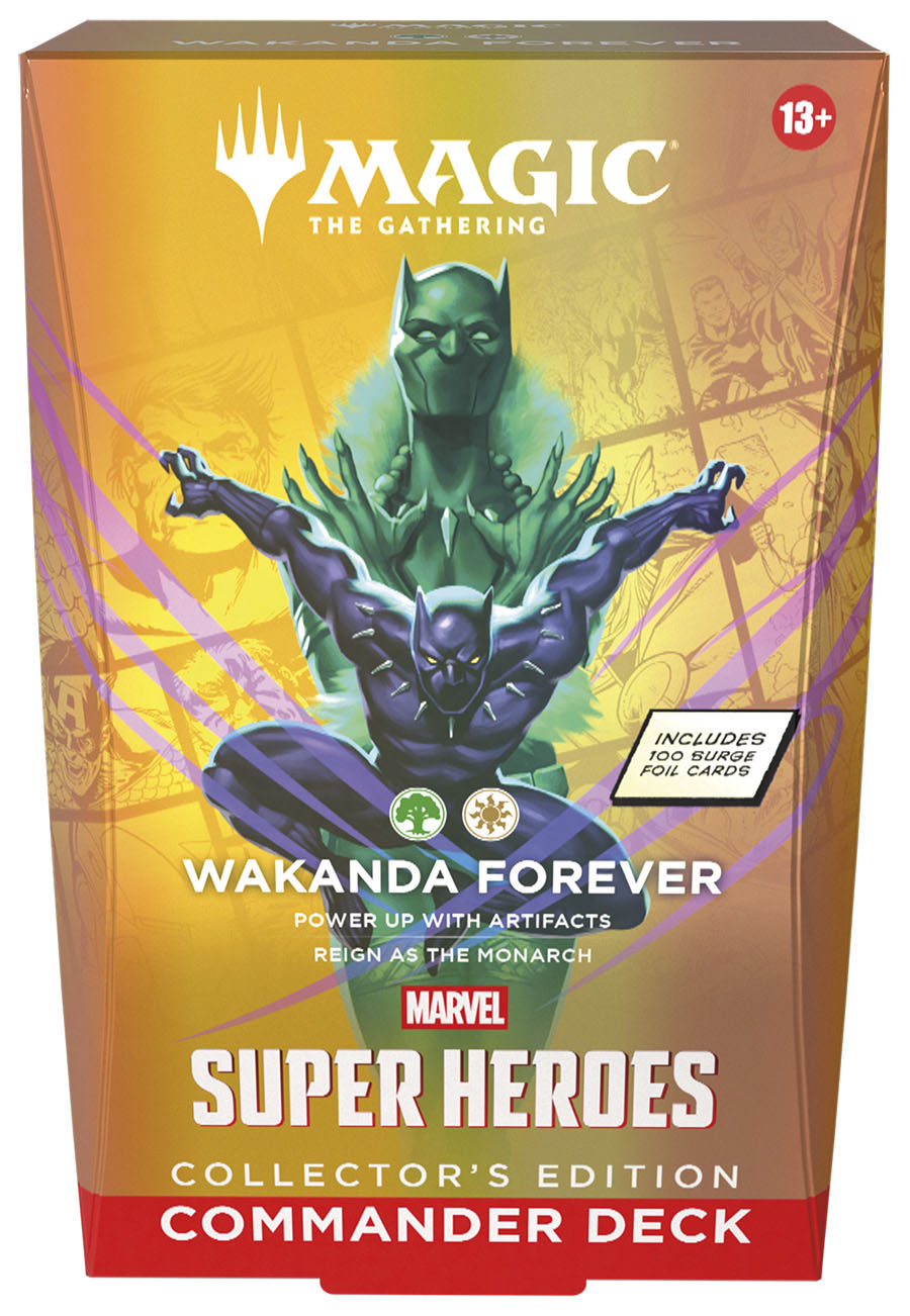 Boite de Deck Commander Édition Collector Magic: The Gathering - MSH : Marvel Super Heroes - Wakanda Pour Toujours