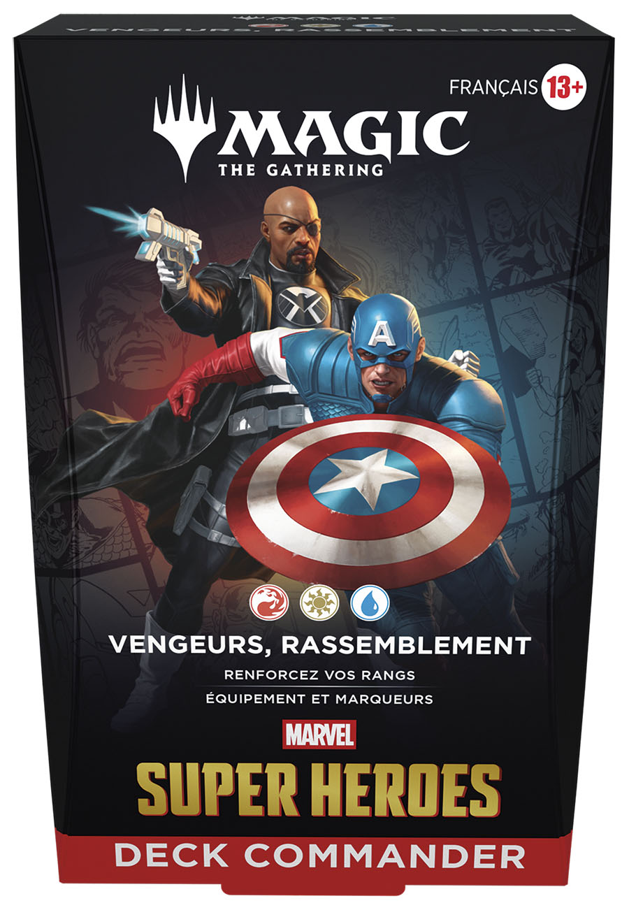 Boite de Deck Commander Magic: The Gathering - MSH : Marvel Super Heroes - Avengers Rassemblement