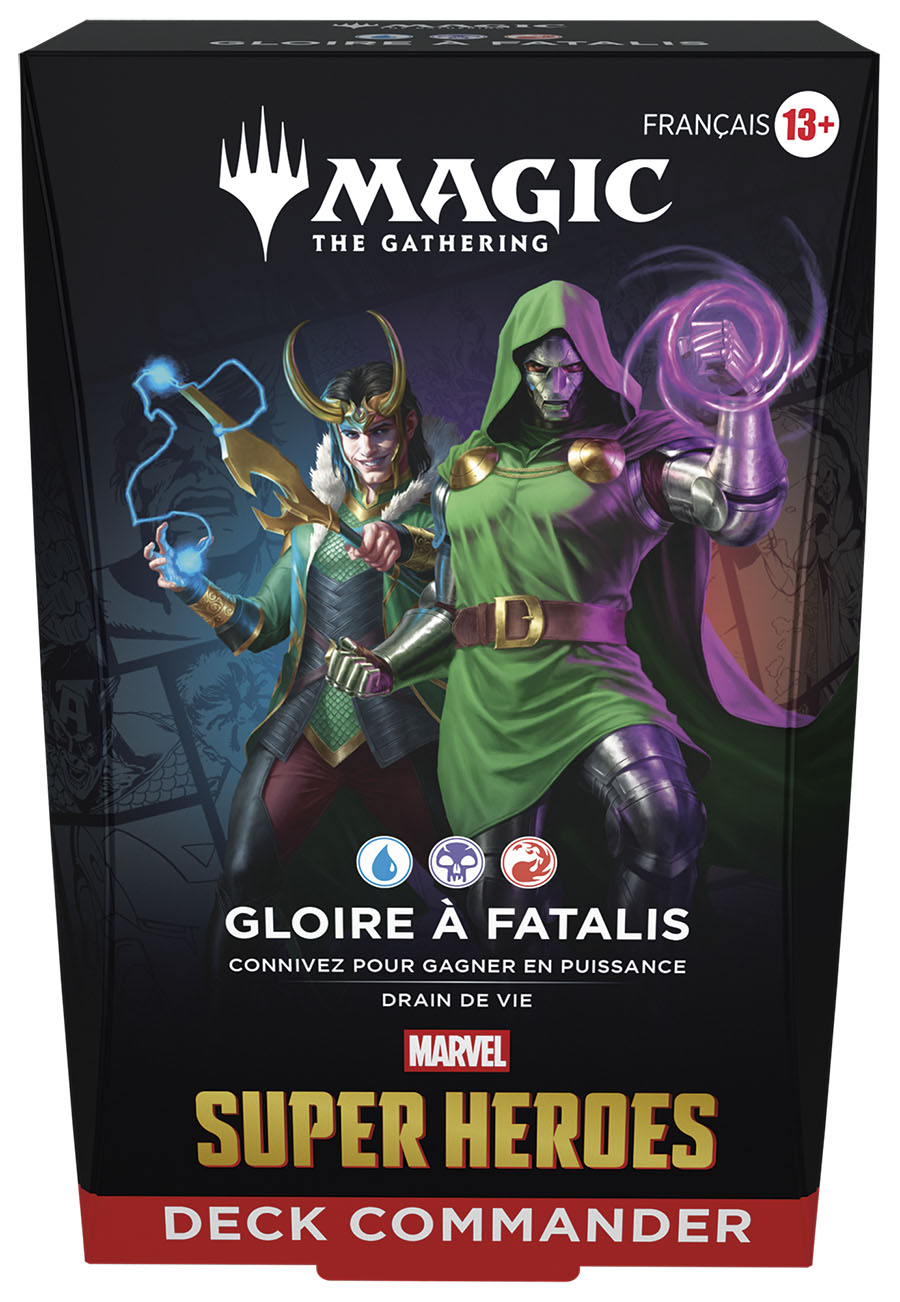 Boite de Deck Commander Magic: The Gathering - MSH : Marvel Super Heroes - Gloire à Fatalis