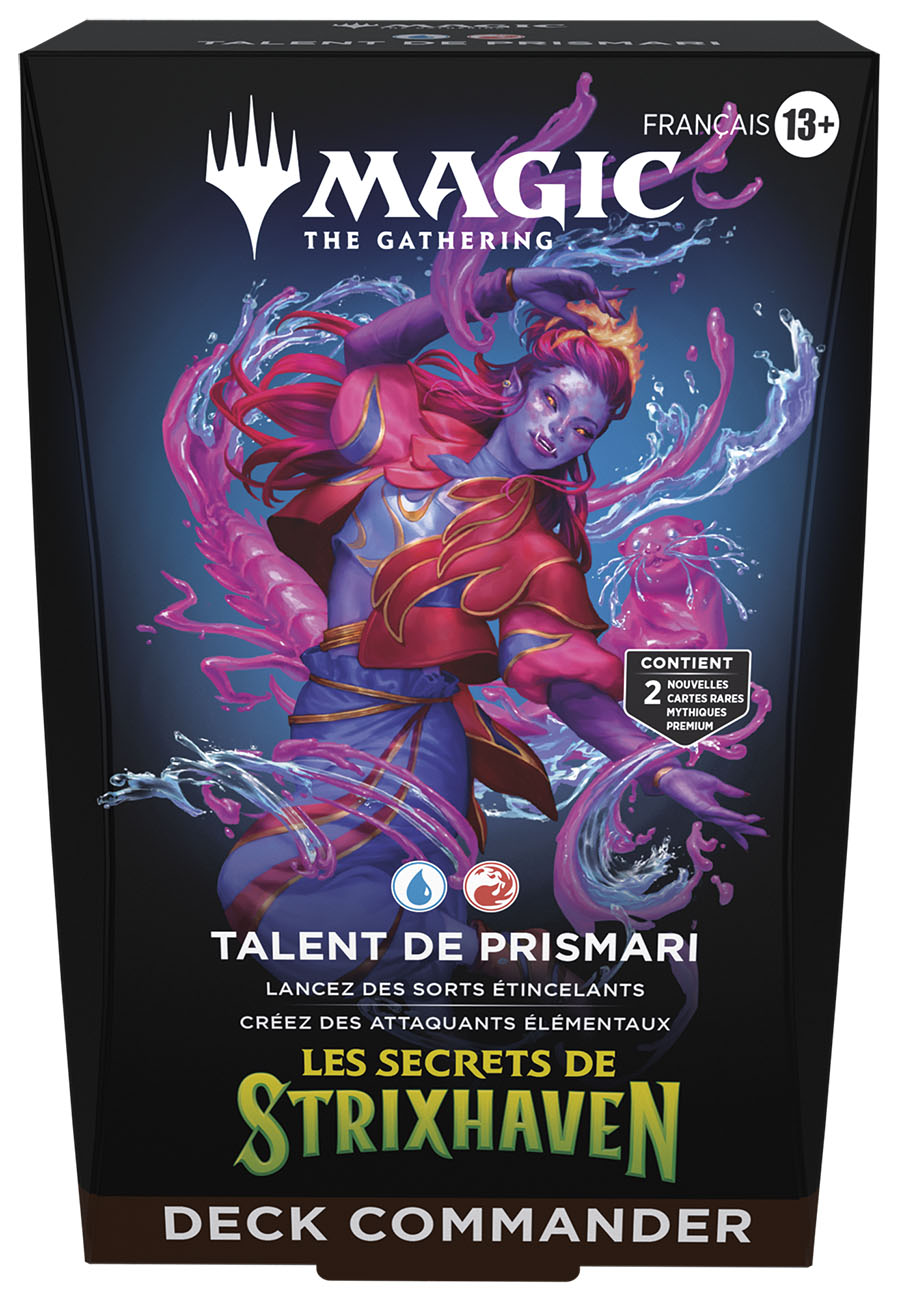 Boite de Deck Commander Magic: The Gathering - SOS : Les secrets de Strixhaven - Talent de Prismari