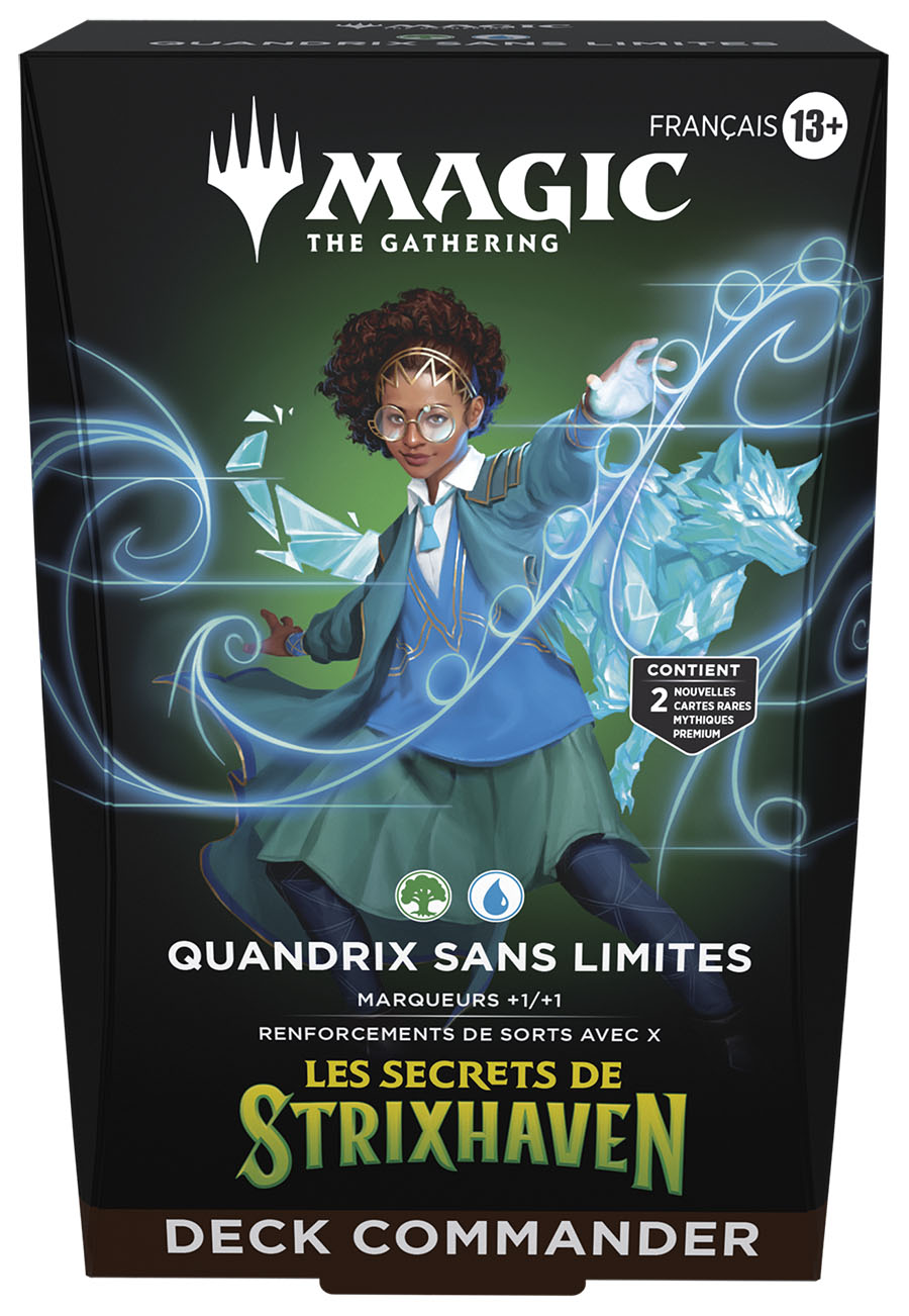 Boite de Deck Commander Magic: The Gathering - SOS : Les secrets de Strixhaven - Quandrix sans limites