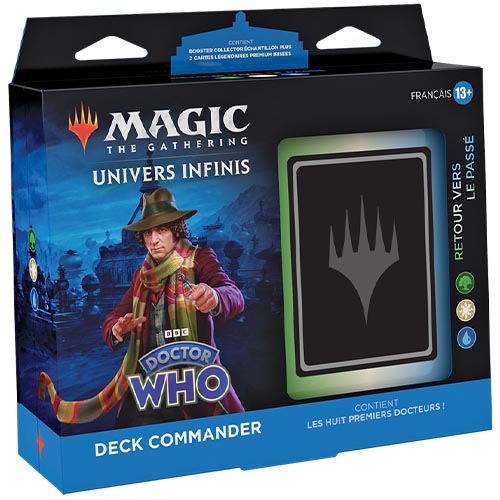 Boite de Deck Commander Magic: The Gathering Univers Infinis - WHO : Doctor Who - Retour vers le passé