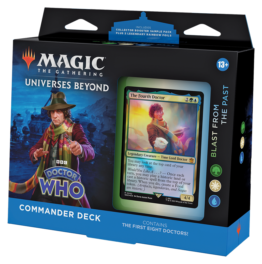 Boite de Deck Commander Magic: The Gathering Univers Infinis - WHO : Doctor Who - Retour vers le passé