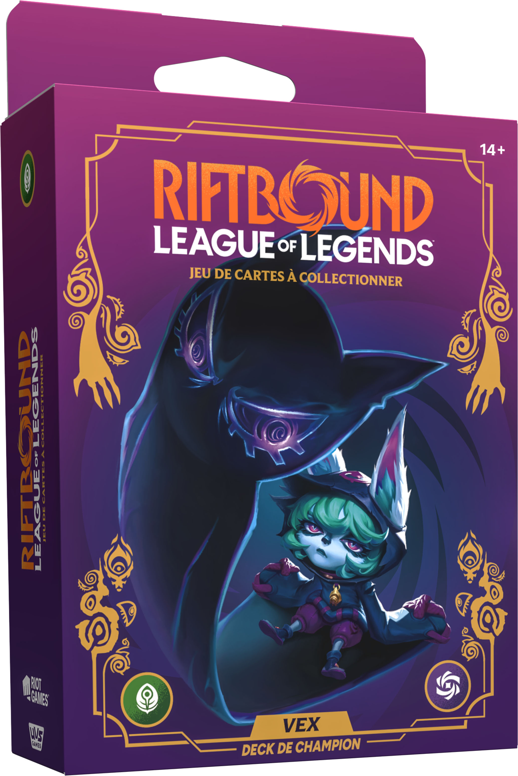 Boite de Deck de champion Riftbound: League of Legends TCG - UNL : Déchaînement - Vex