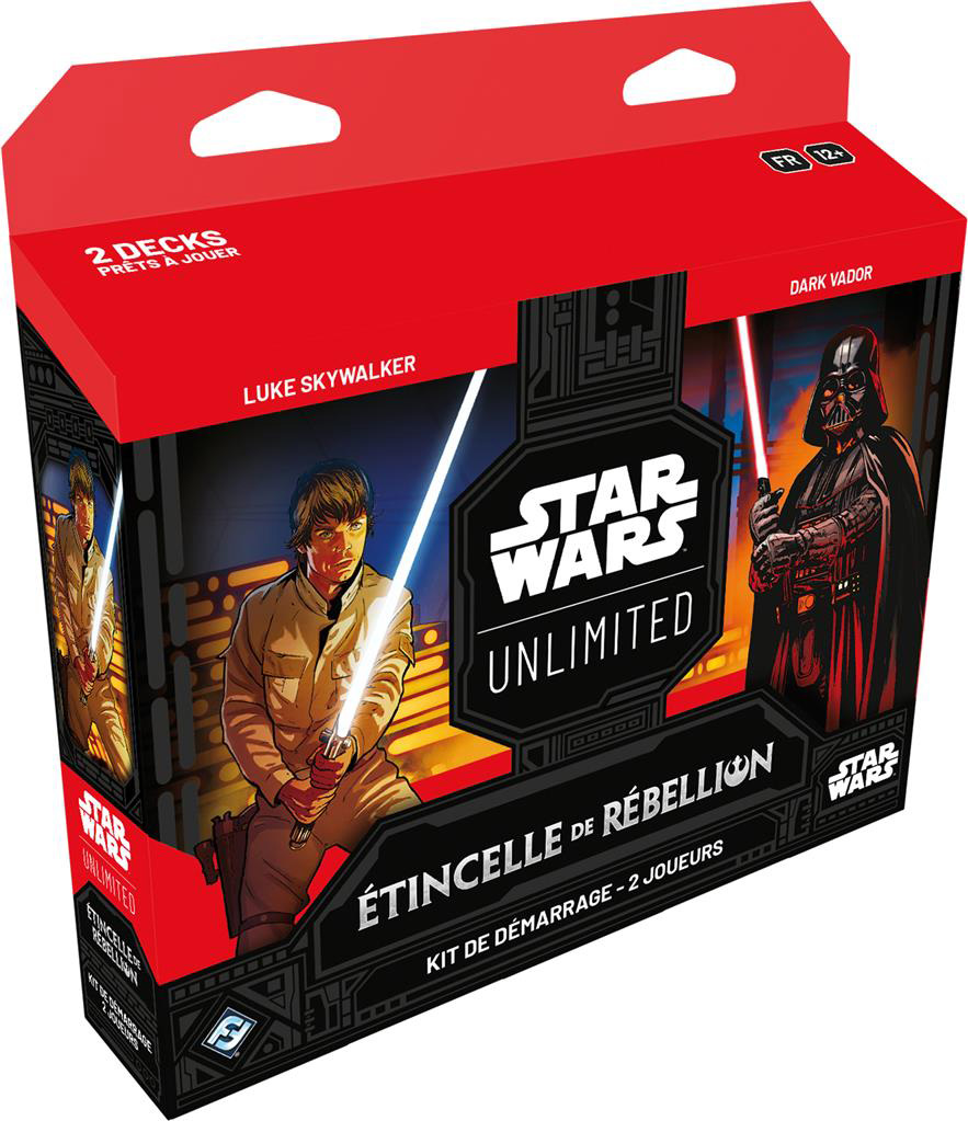 Boite de Kit de démarrage 2 Joueurs Star Wars: Unlimited - SOR : Étincelle de Rébellion