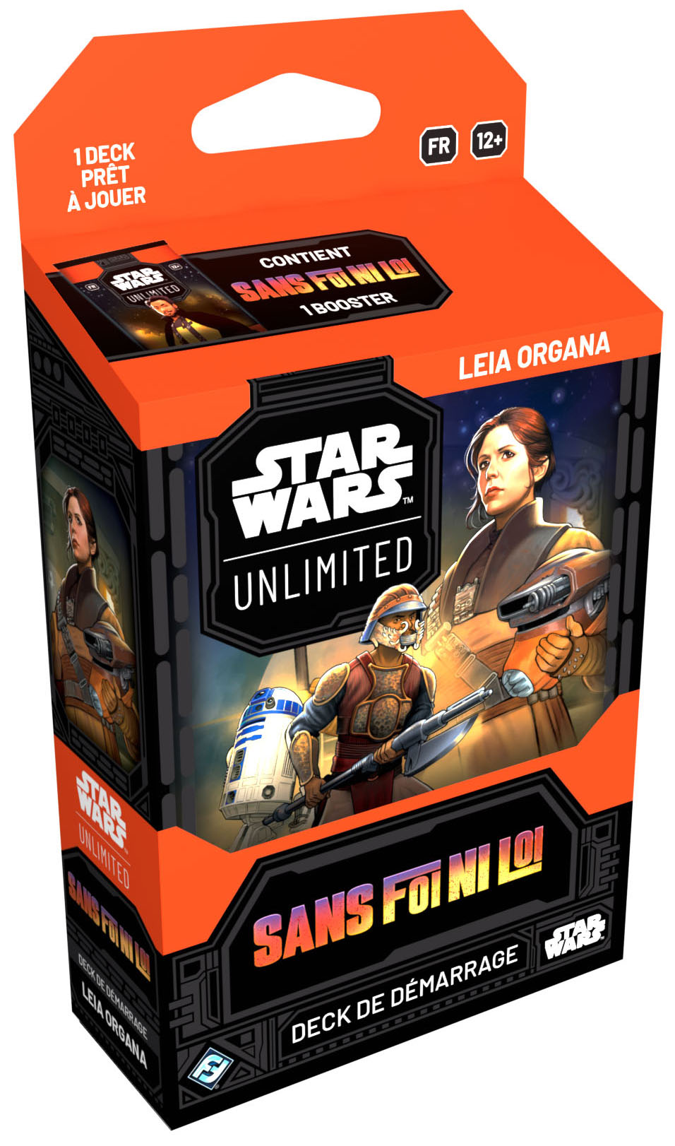 Boite de Deck de démarrage Star Wars: Unlimited - LAW : Sans Foi Ni Loi - Leia Organa