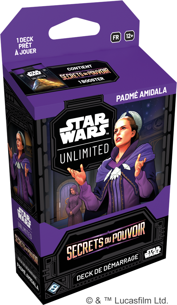 Boite de Deck de démarrage Star Wars: Unlimited - SEC : Secrets du Pouvoir - Padmé Amidala